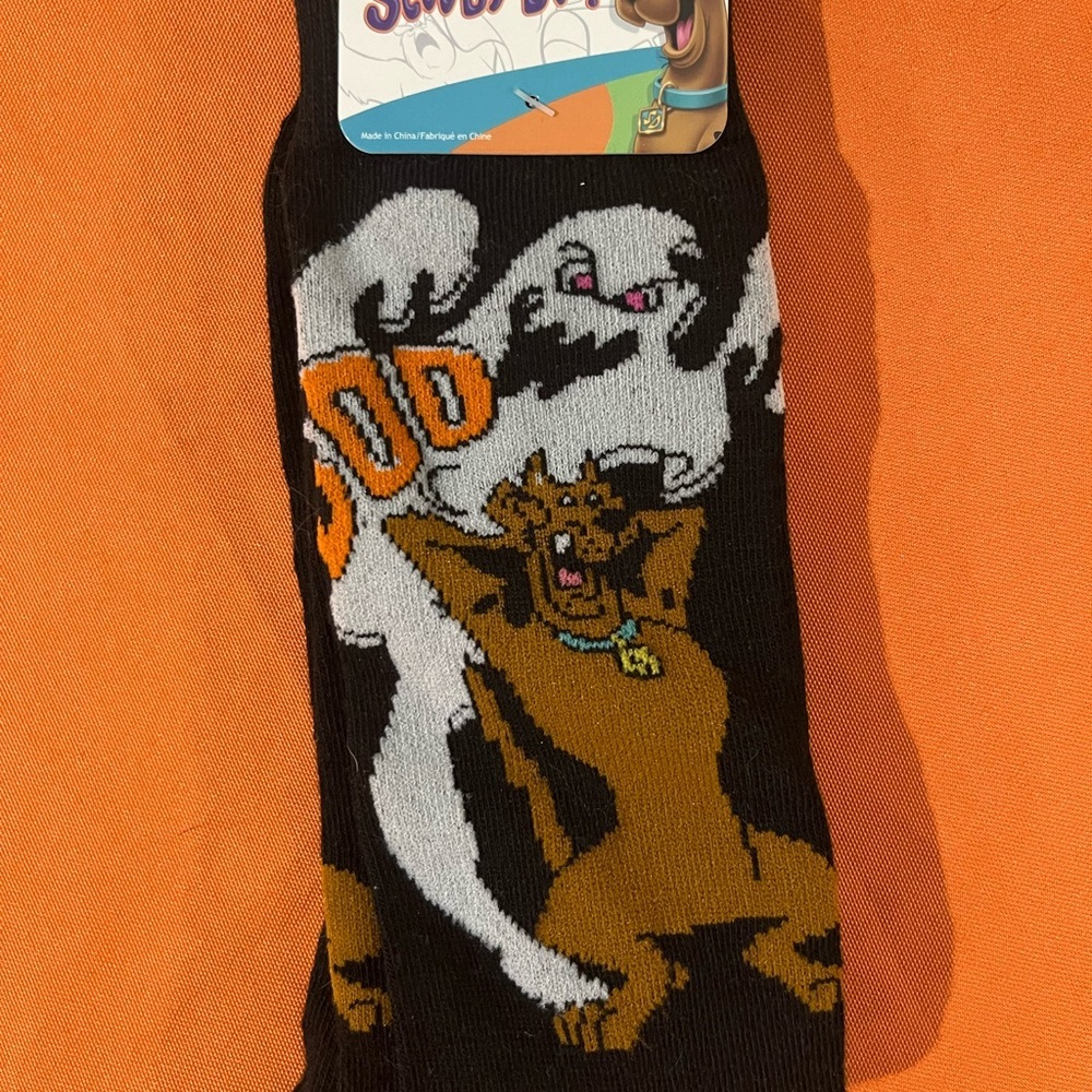 6/$25Black and Orange Ghost Design Socks - Picture 7 of 7